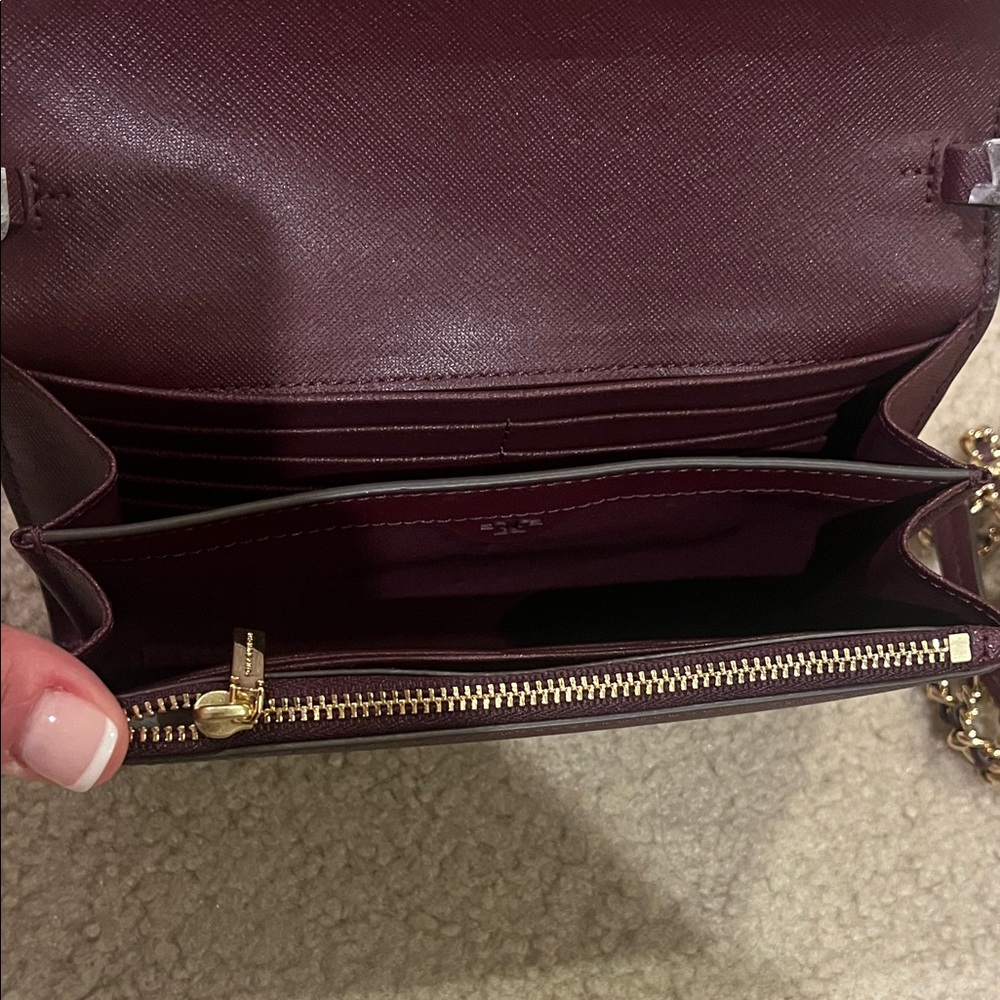 Tory Burch Deep Wine Crossbody Bag - Picture 4 of 5